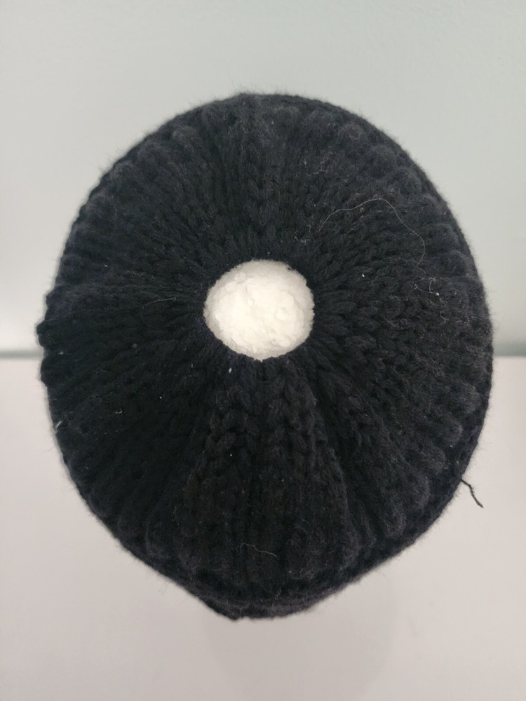 Ladies Ponytail Beanie In Black
