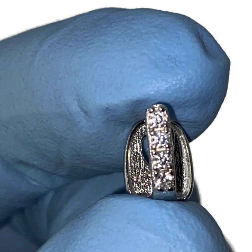 Solid 925 Sterling Silver Single Gap Grill One Tooth Iced Flooded Out CZ Cap