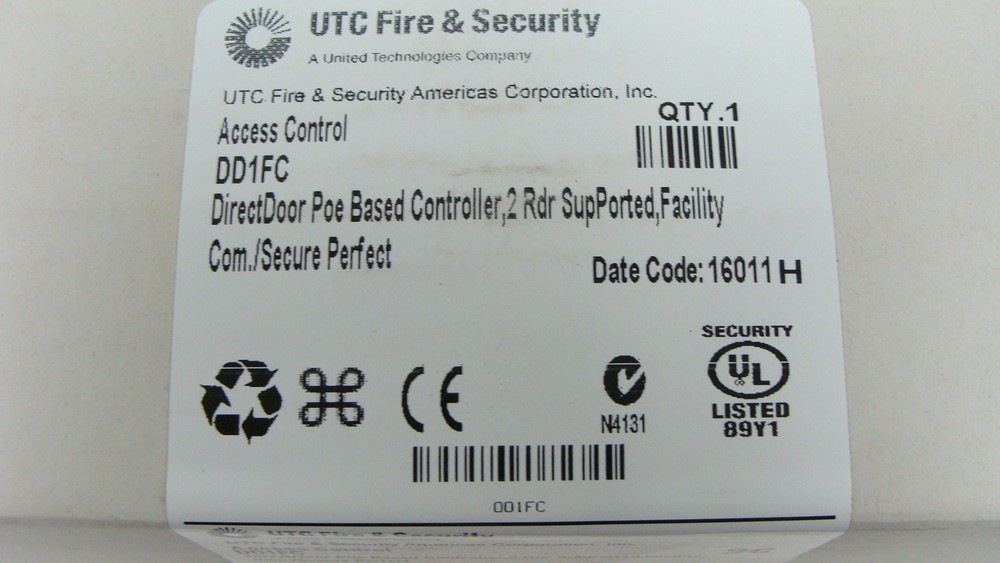 UTC Fire & Security DD1FC Directdoor Controller NEW NOS
