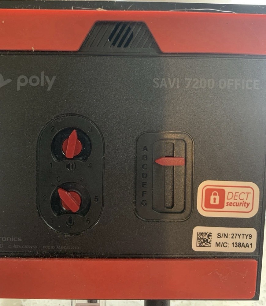 Poly Savi 7220 Office Wireless Headset System - With 7200 Dock