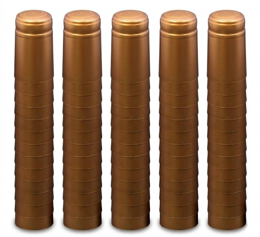 SOLID BRONZE PVC SHRINK CAPSULES 100 Pack