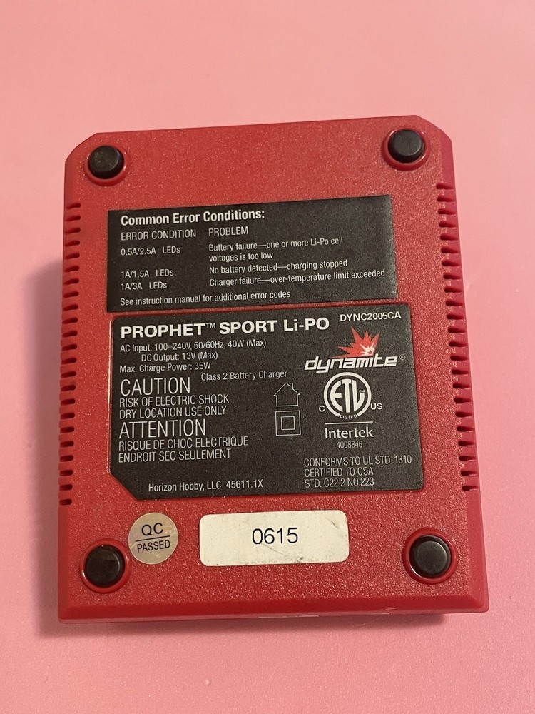 WORKING Prophet Sport LiPo 35W AC Charger DYNC2005CA.