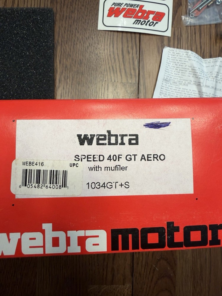 Webra Speed 40F GT Aero RC Engine