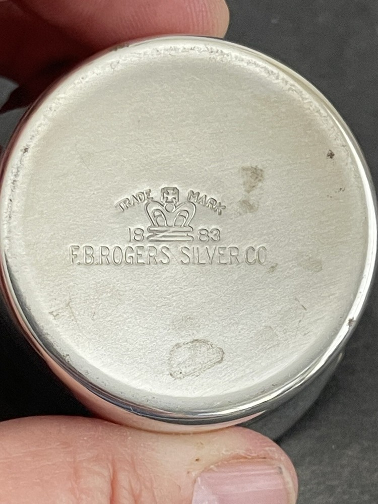 F.B Rogers silver co, small cup