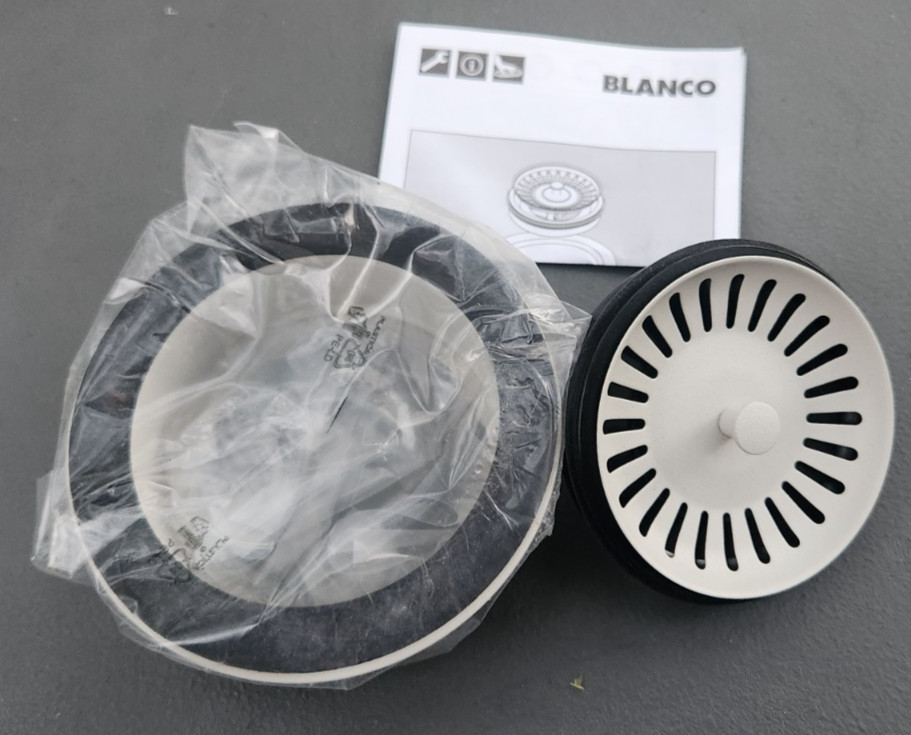 BLANCO 203443 Disposal Flange, 3.5", Soft White