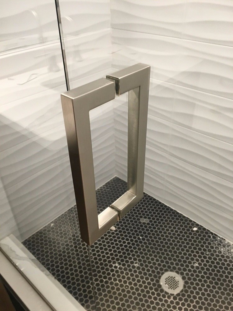 Shower Door Handle - 8" Square Style