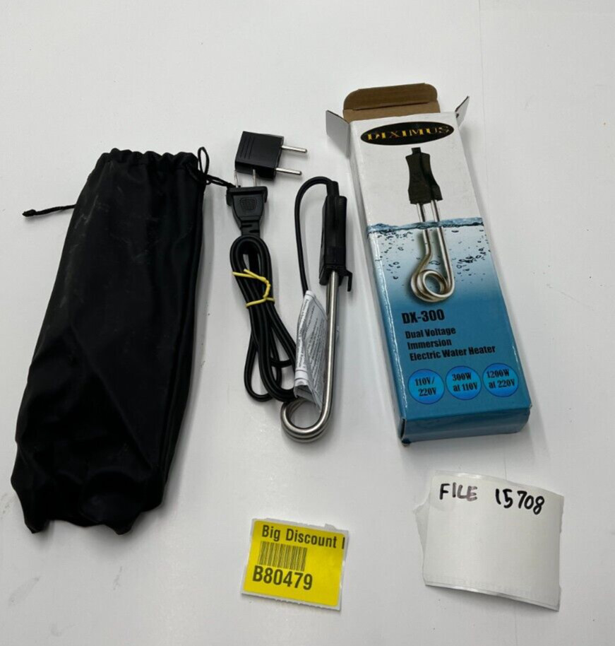 QTY 2 Diximus Electric Water Heater Portable Dual Voltage Immersion DX-300