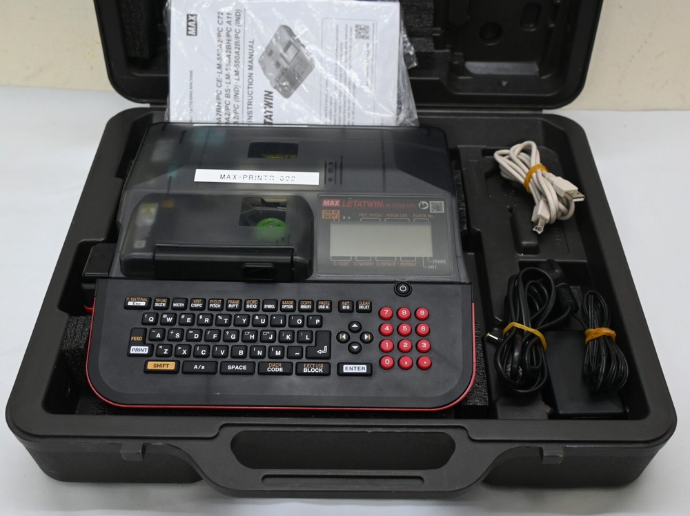 MAX Letatwin LM-550A2/PC Cable Tube Label Printer
