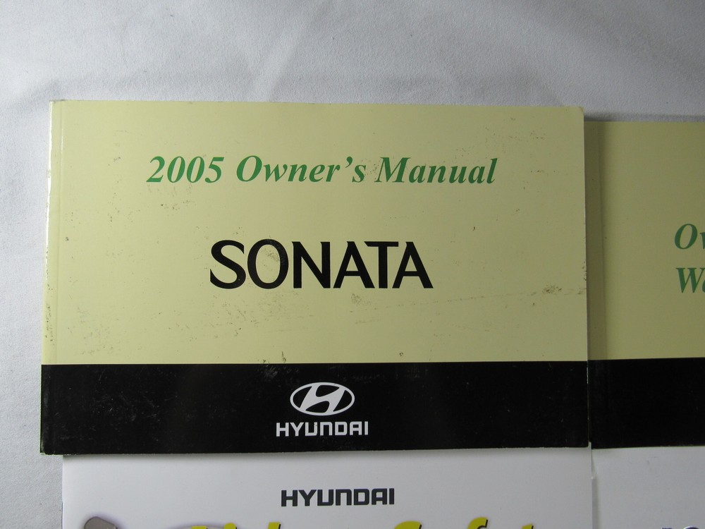 2005 Hyundai Sonata Owners Manual Book