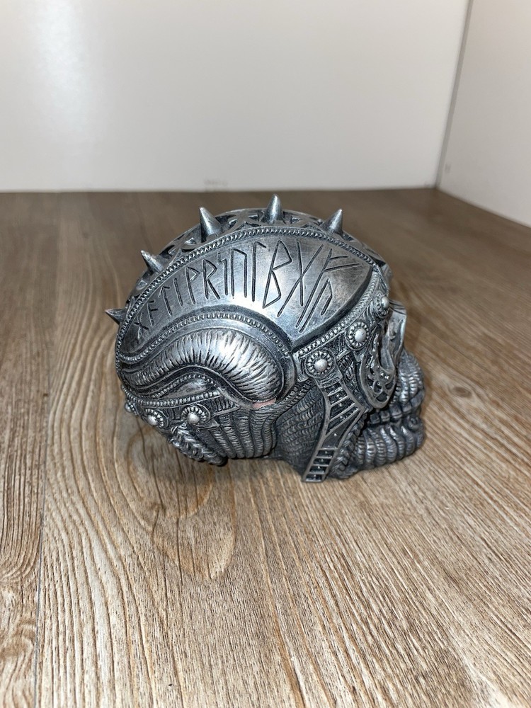 Frost PCT Steampunk Gothic Silver Toned Viking Skull Prop Pacific Giftware