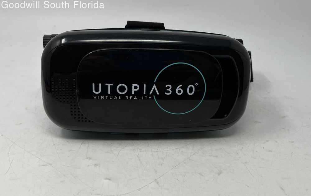 Utopia 360 Black Adjustable Strap Smartphone Virtual Reality Headset Not Tested