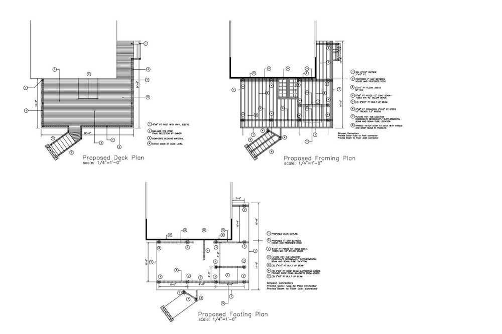 CUSTOM DECK PLAN QUOTE - THIS AUCTION IS FOR QUOTE ONLY - CUSTOM DECK PLANS