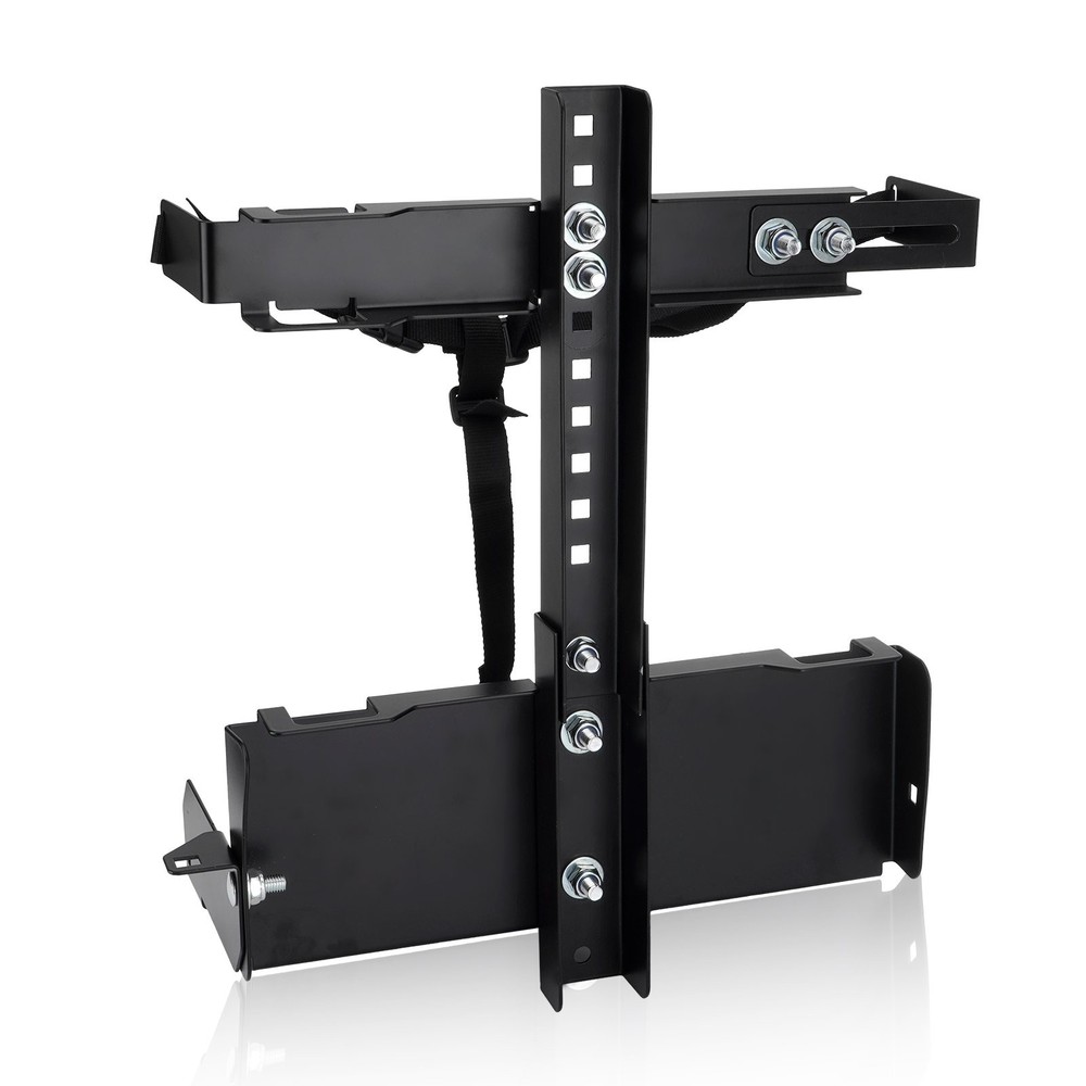 For Landscape Trailers/Enclosed Trailers Adjustable Backpack Sprayer Rack Black