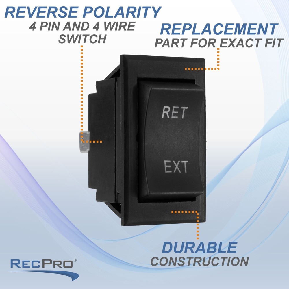 RV Tongue Jack Retract/Extend Switch Replacement