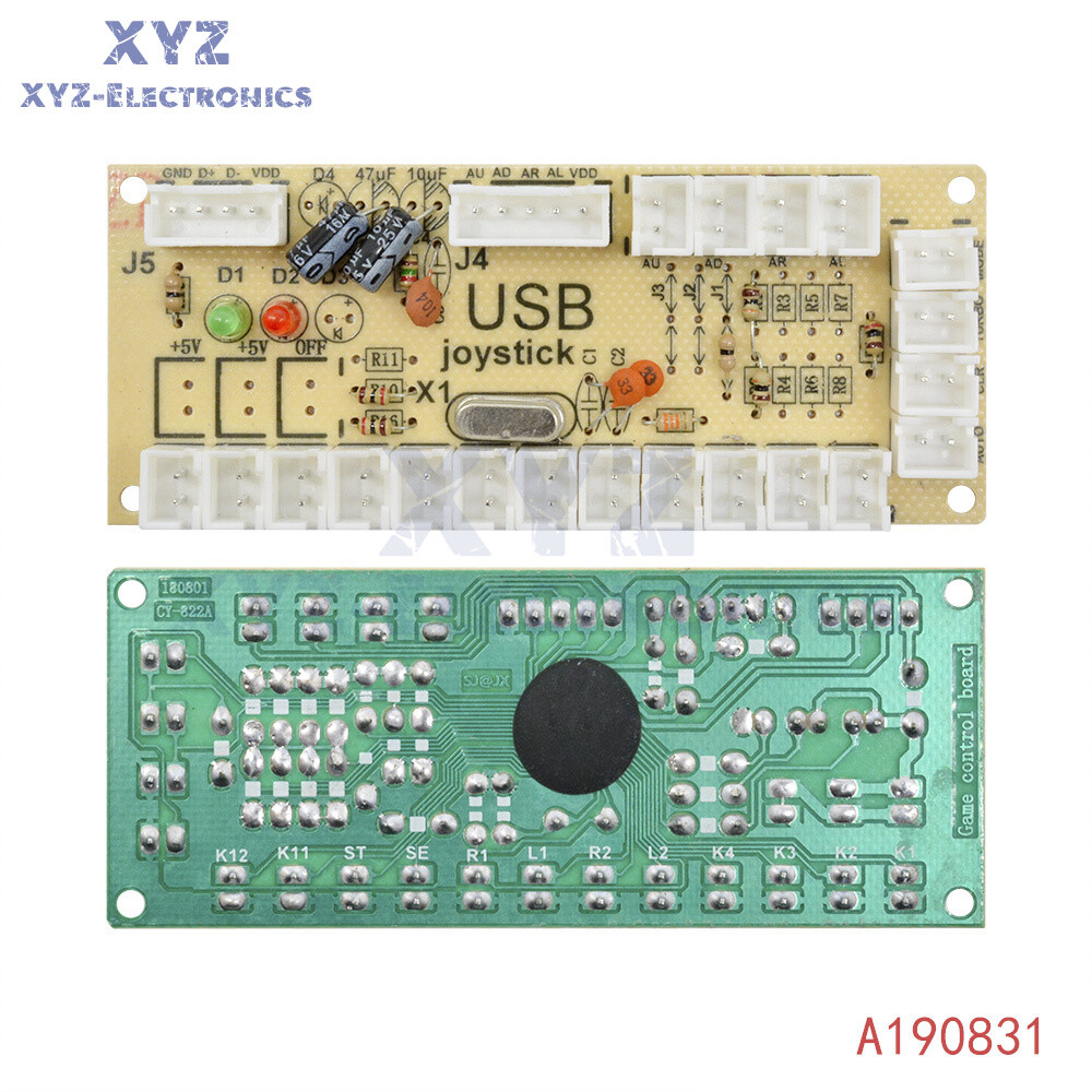 USB Encoder Zero Delay Arcade PC to Joystick MAME 5Pin Sanwa Push Button cable