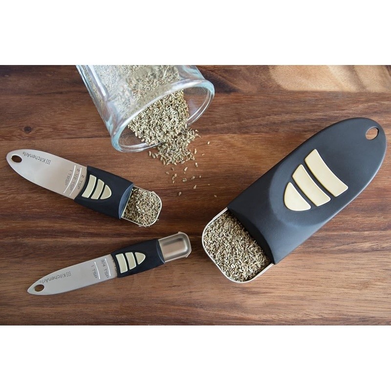 Adjustable Measuring Set Pro Precision Kitchen Tools 3-in-1 Scoop Spoon New