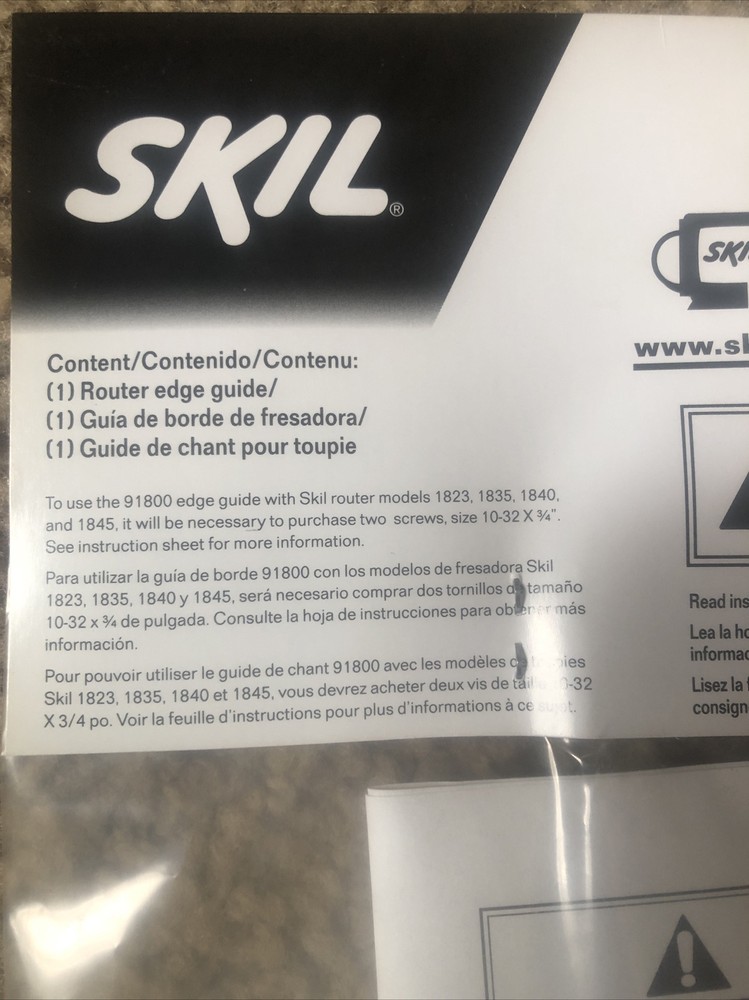 SKIL 91800 Router Edge Guide