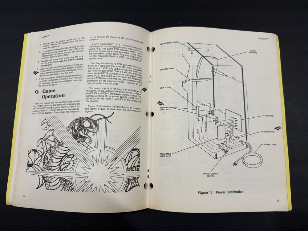 Atari Centipede Arcade Operation, Maintenance and Service Manual
