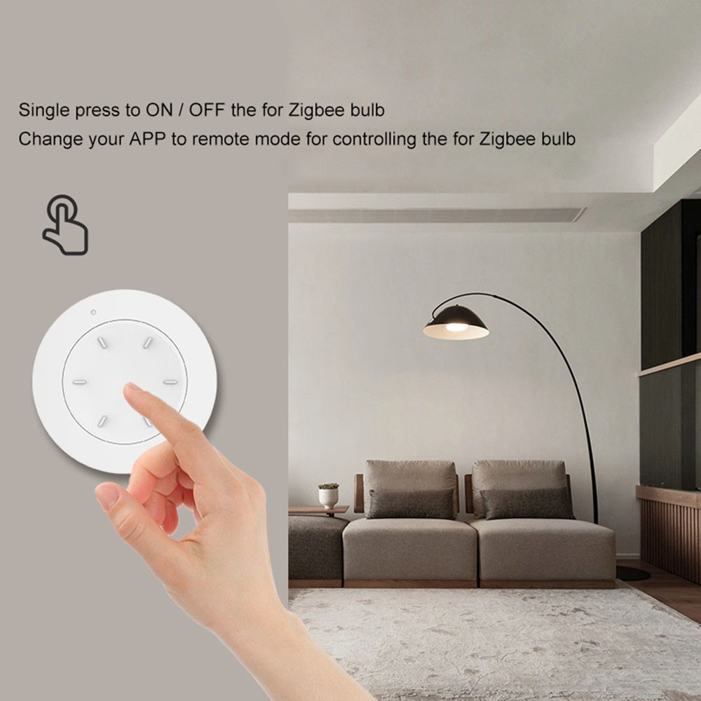Sleek Design Wireless Dimming Switch Compatible with For Tuya and For Zigbee