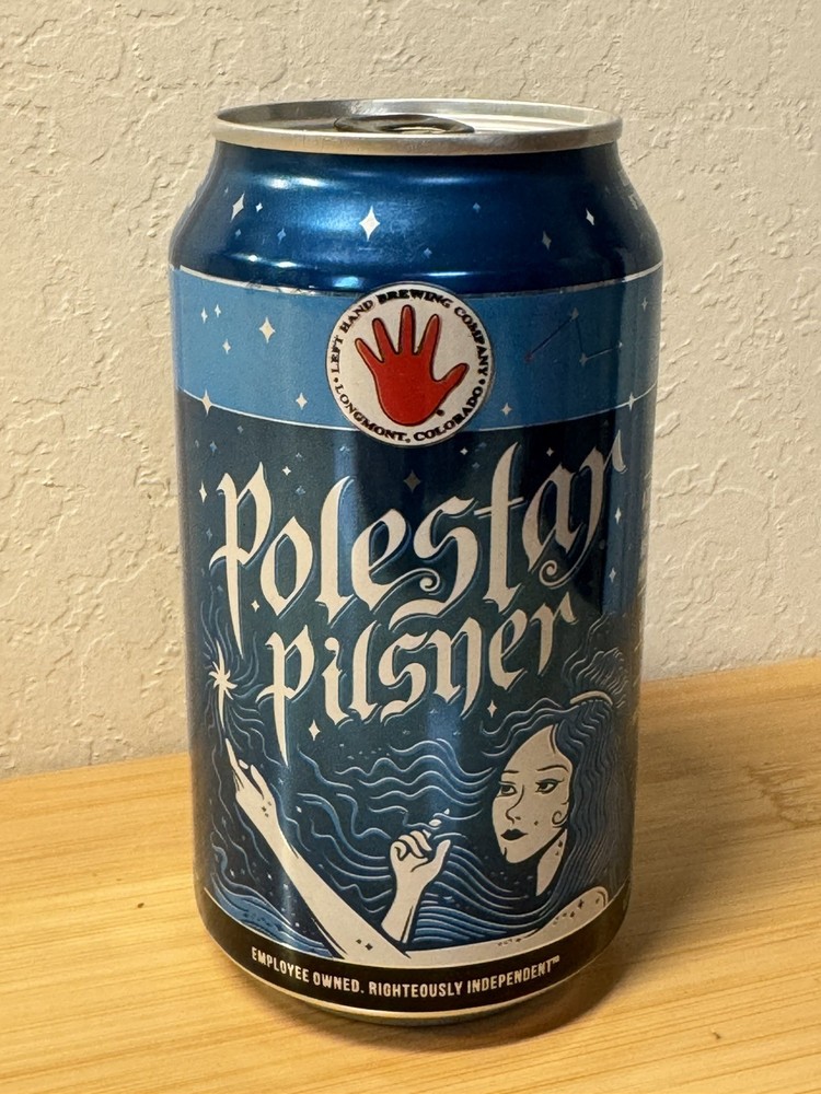 Polestar Pilsner - Empty Beer Can - Bottom Opened - Colorado