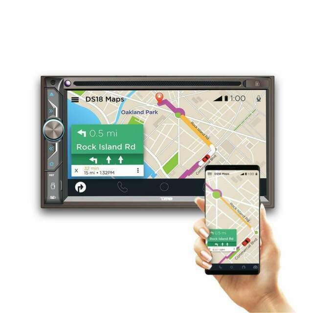 DS18 - DDX6.9 - 6.9" Touchscreen Double-Din Headunit with DVD, Bluetooth, USB