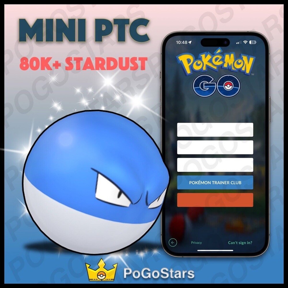 Pokémon PTC Go - Shiny Voltorb - 80K Stardust✨Read Description✨
