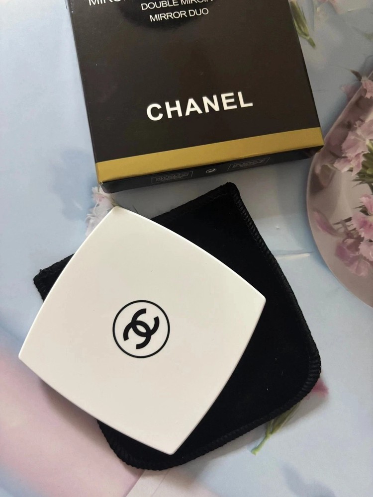 Chanel Mirror Duo Compact Double Facette white Bridesmaid Gift Christmas Gift