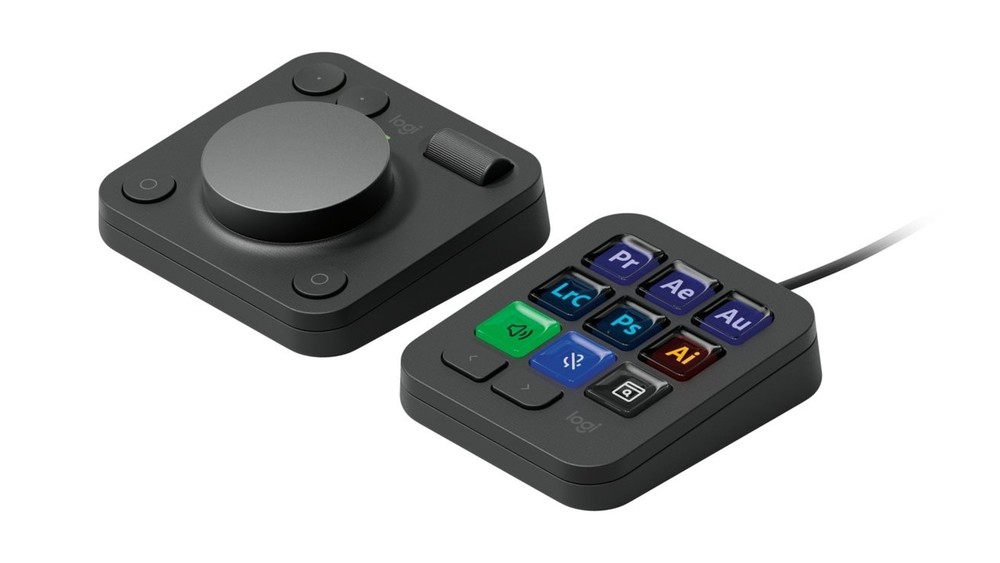 Logitech - MX Creative Console Programmable Keypad, Advanced Dialpad and Keypad