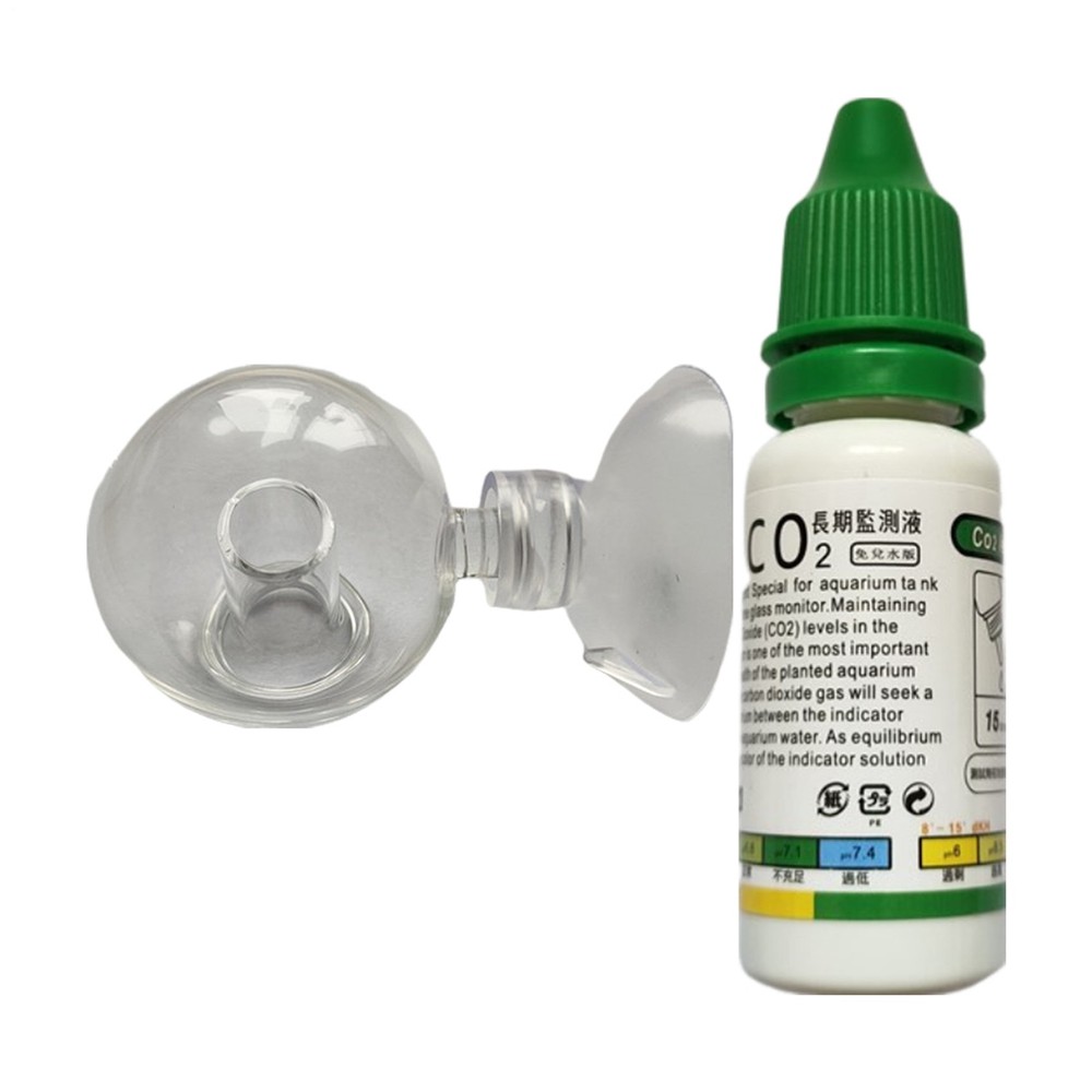 Aquatic CO2 Drop Checker Solution Fish Tank Test Kit CO2 Checker New,