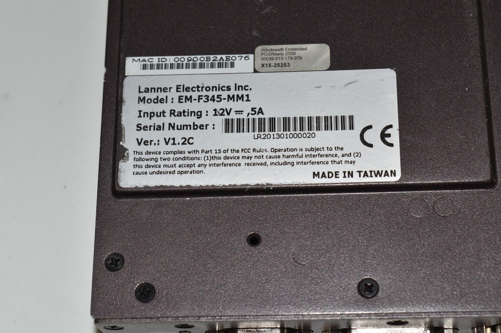^^ Lanner Micros POS Computer EM-F345-MM1 (MRG63)