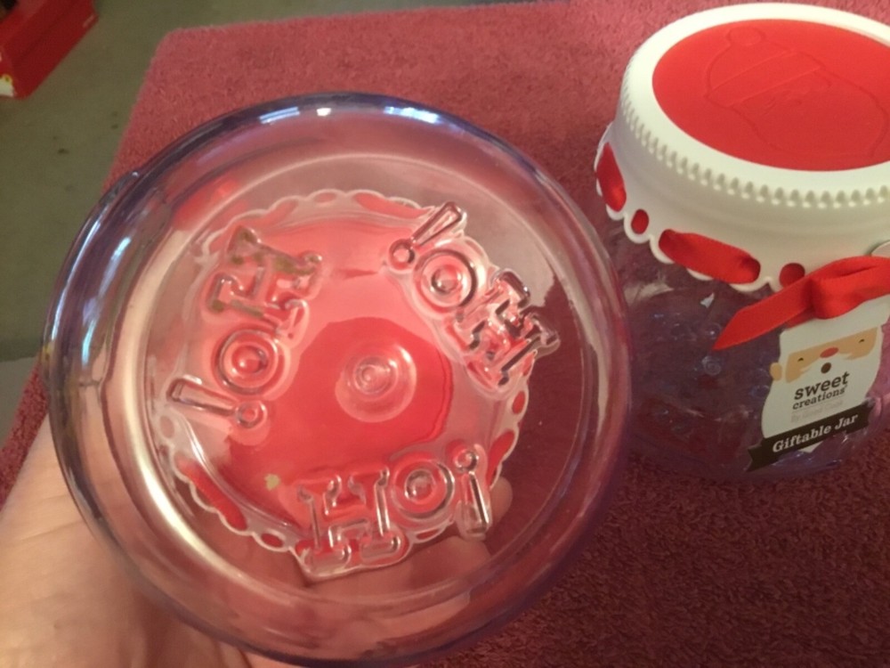 Plastic Christmas Ho Ho Ho Containers