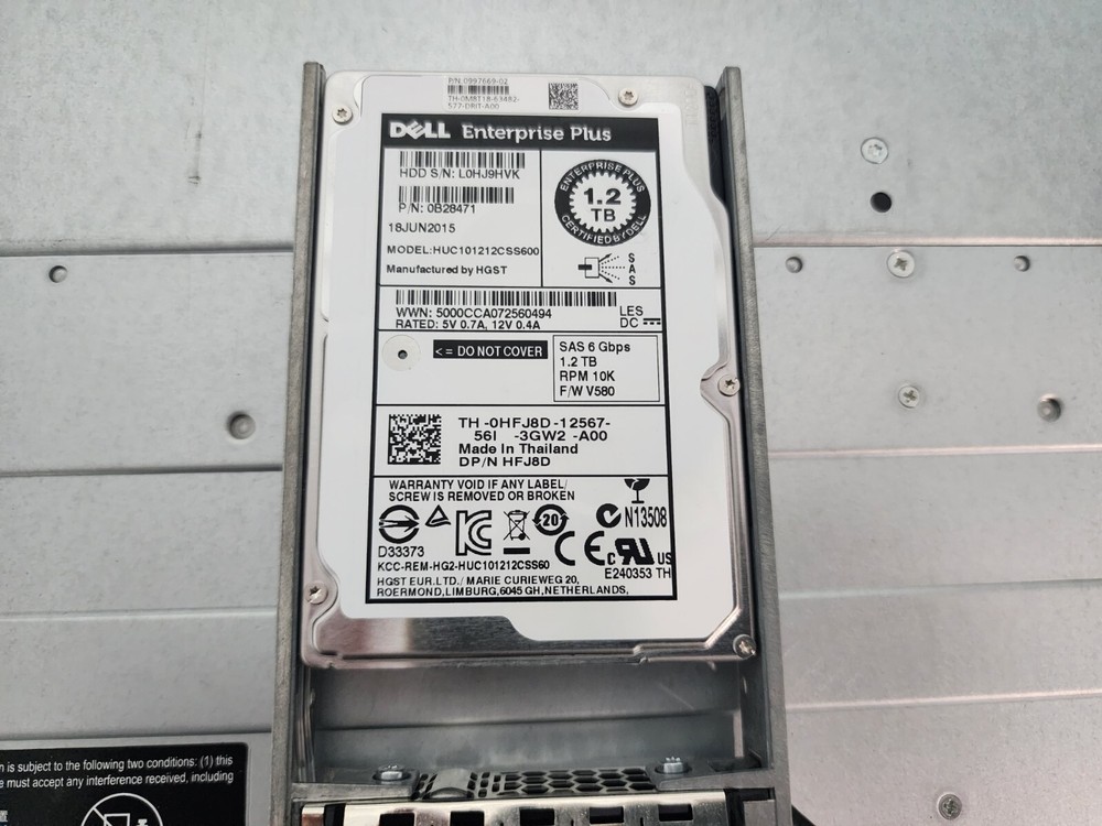 Dell Compellent SC4020 24x1.2tb Storage Array 2x 10G-ISCSI-2 Controller 2x PSU