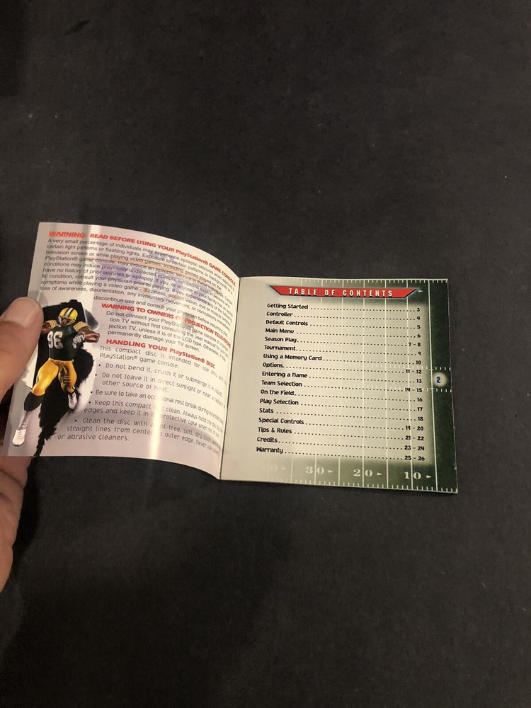 nfl blitz ps1 Manual Only