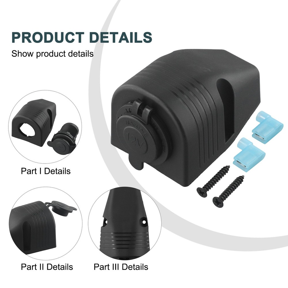 Car Boat Cigarette-Lighter Power-Plug Socket Installation Accessories 12V New