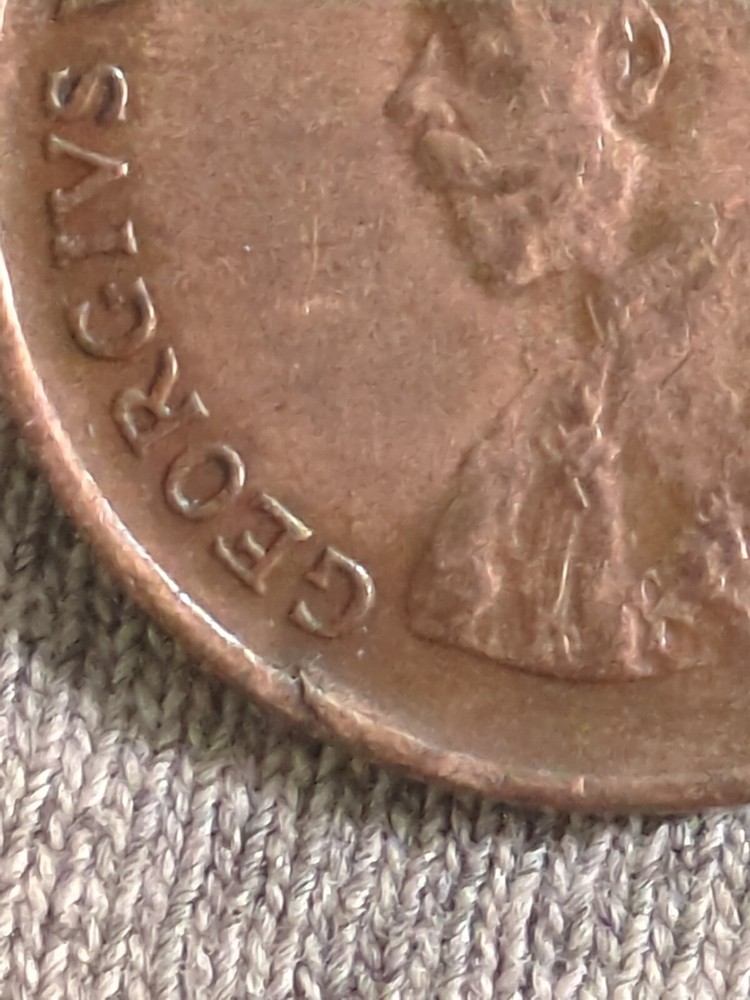 1932 Canada Canadian Cent Penny with errors