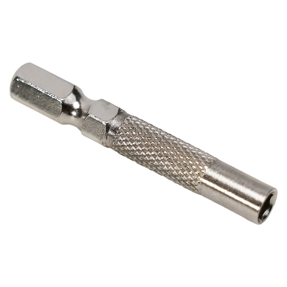 Silver 6.35mm 1/4\" Insert Bit Adapter 5PCS Hex 6.35mm Electric Screwdriver
