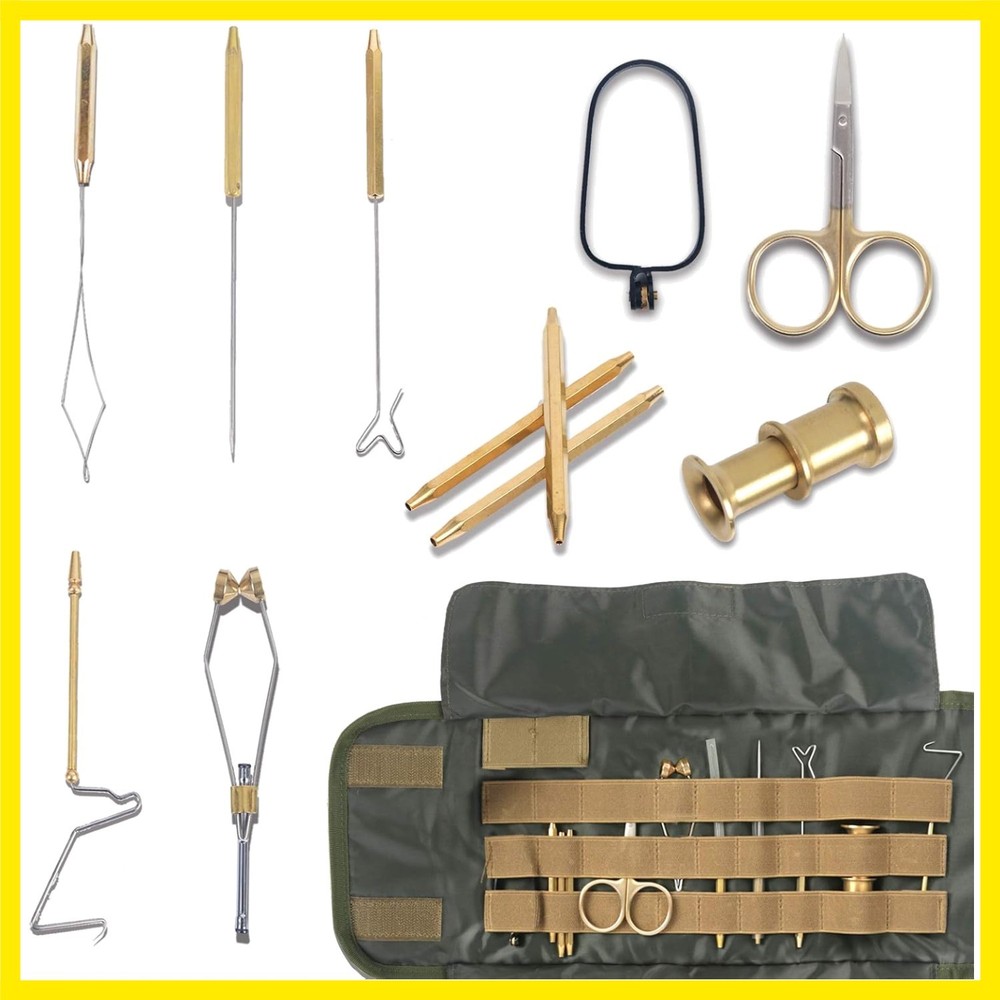 Fly Tying Tools with Neoprene Tool Pouch Kit