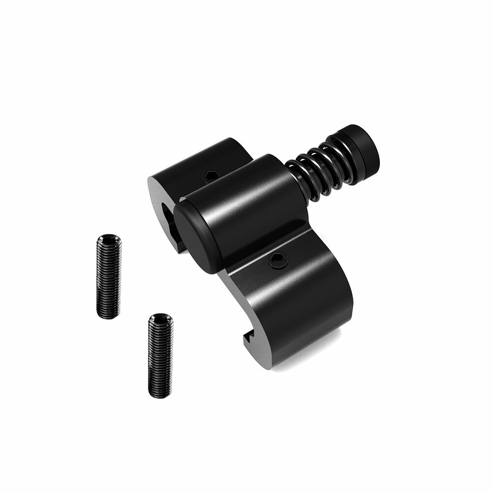 2pcs Upgrade Adjustable Spring Barn Door Stoppers Top Track Middle Both End