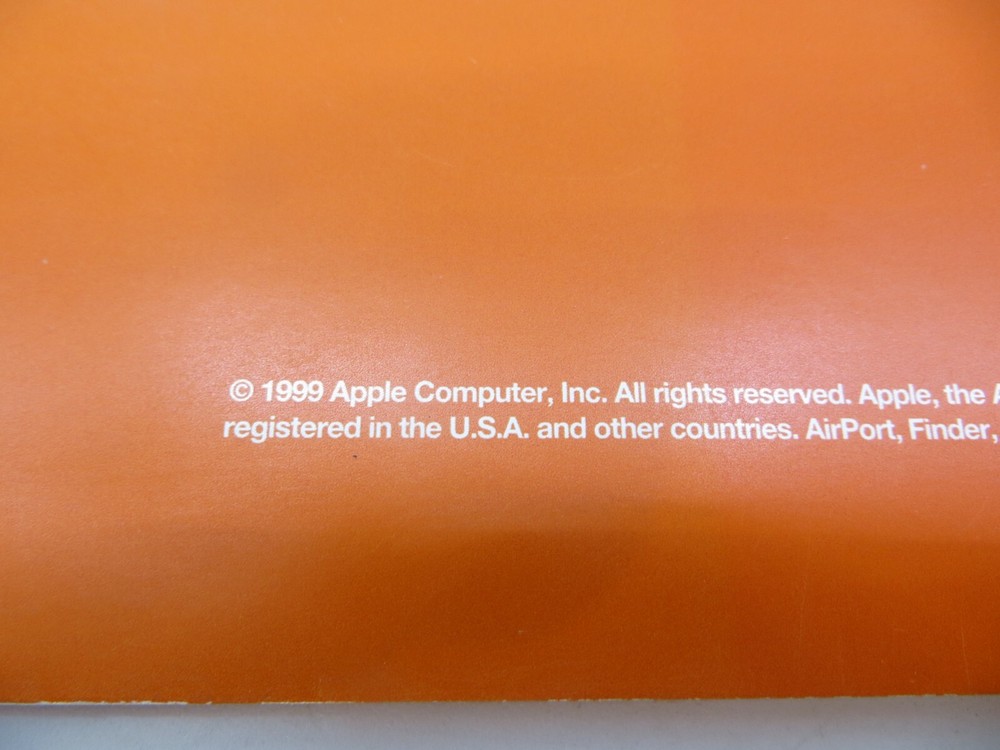 Apple iMac User's Guide 1999 vintage computer manual 34-0938-A