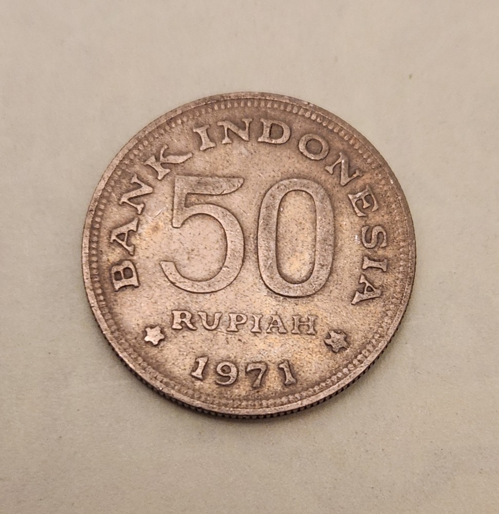 Indonesia coin, 50 Rupiah, 1971