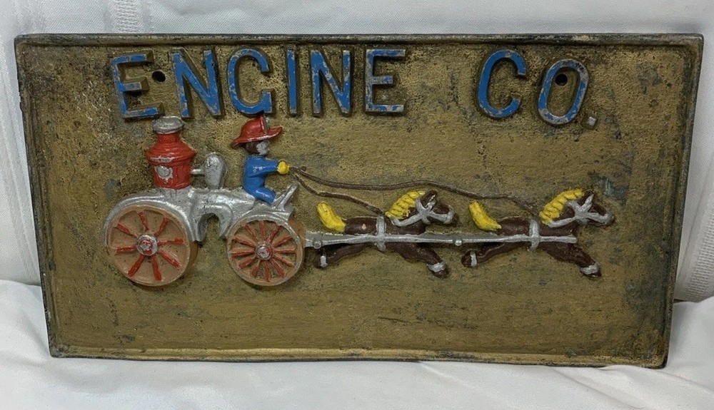Engine Co. Metal Licence Plate