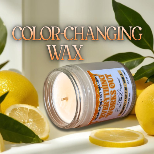 ☀️ Everything Works Out Candle | Coconut Soy Wax + Custom Gift Packaging 🕯️💌