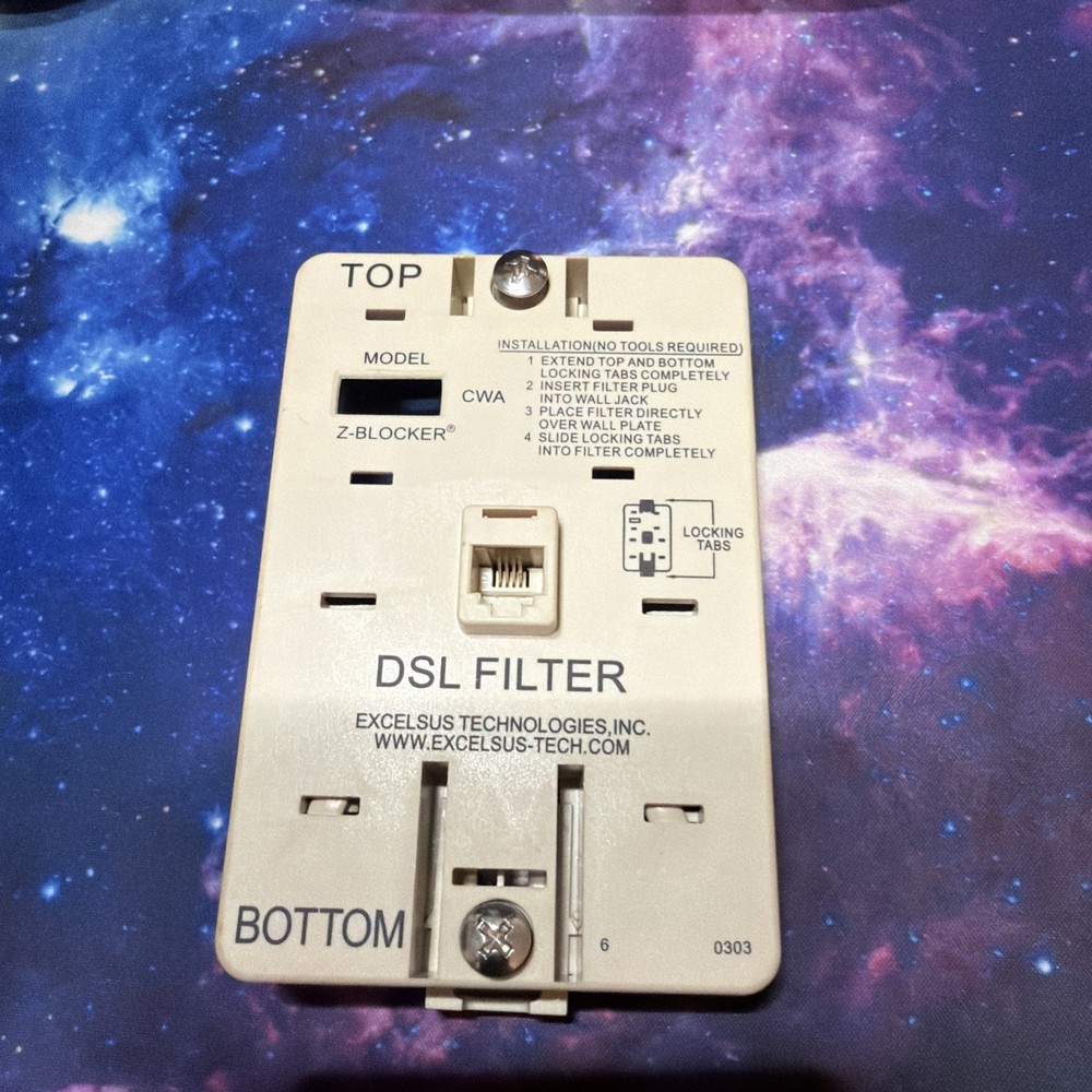 Excelsus Z-Blocker DSL Filter Wall Mount Model Z-330CW