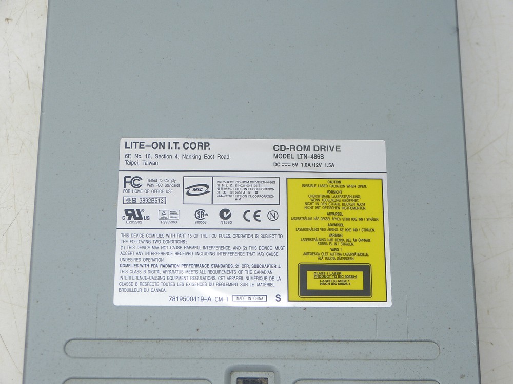 LITE-ON IT, LTN-486S, IDE Internal CD-ROM Drive INV16763