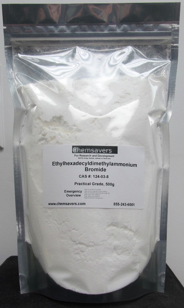 Ethylhexadecyldimethylammonium Bromide,  Practical Grade, 500g