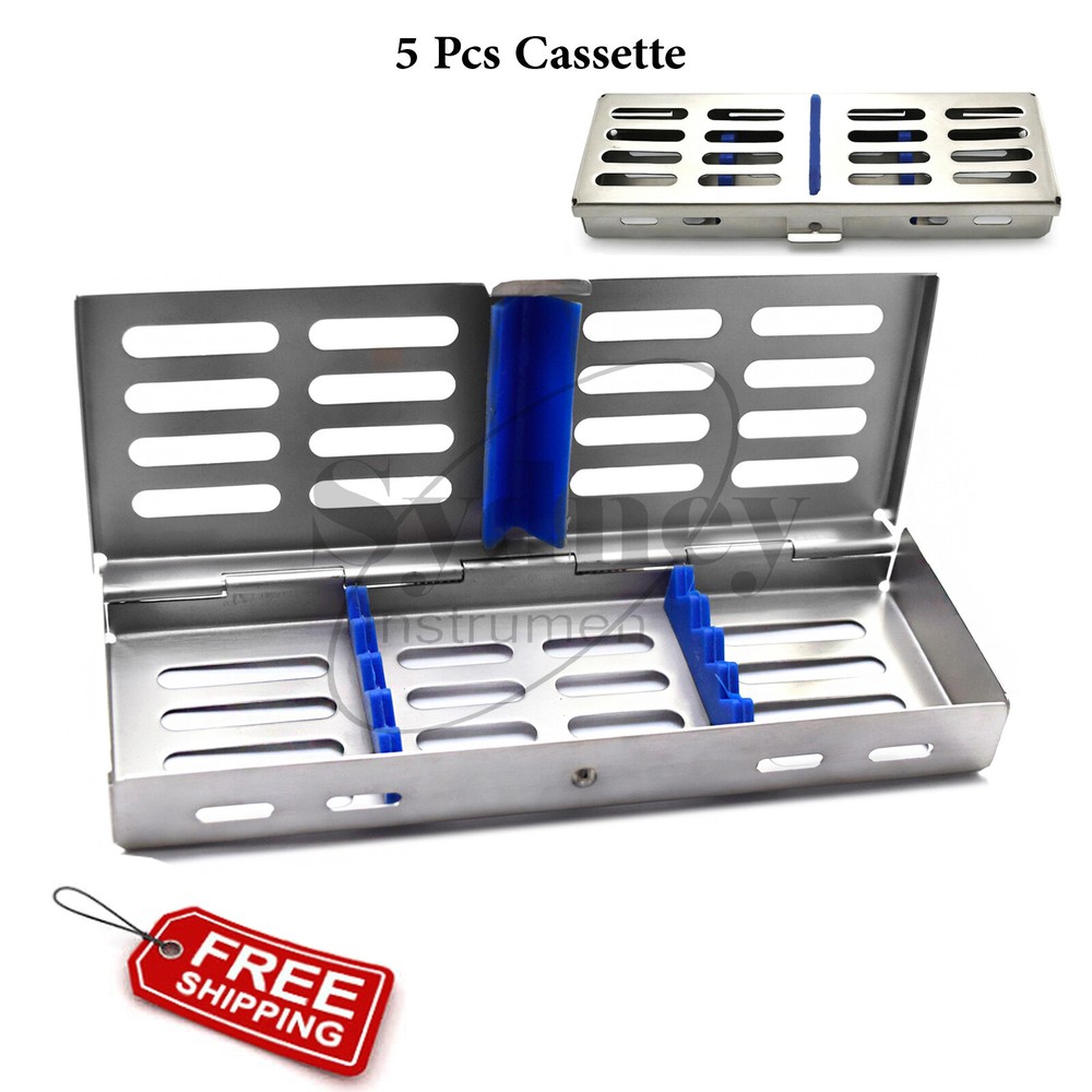 Dental Cassettes Surgical Instruments Sterilization Tray Restorative Rack Box