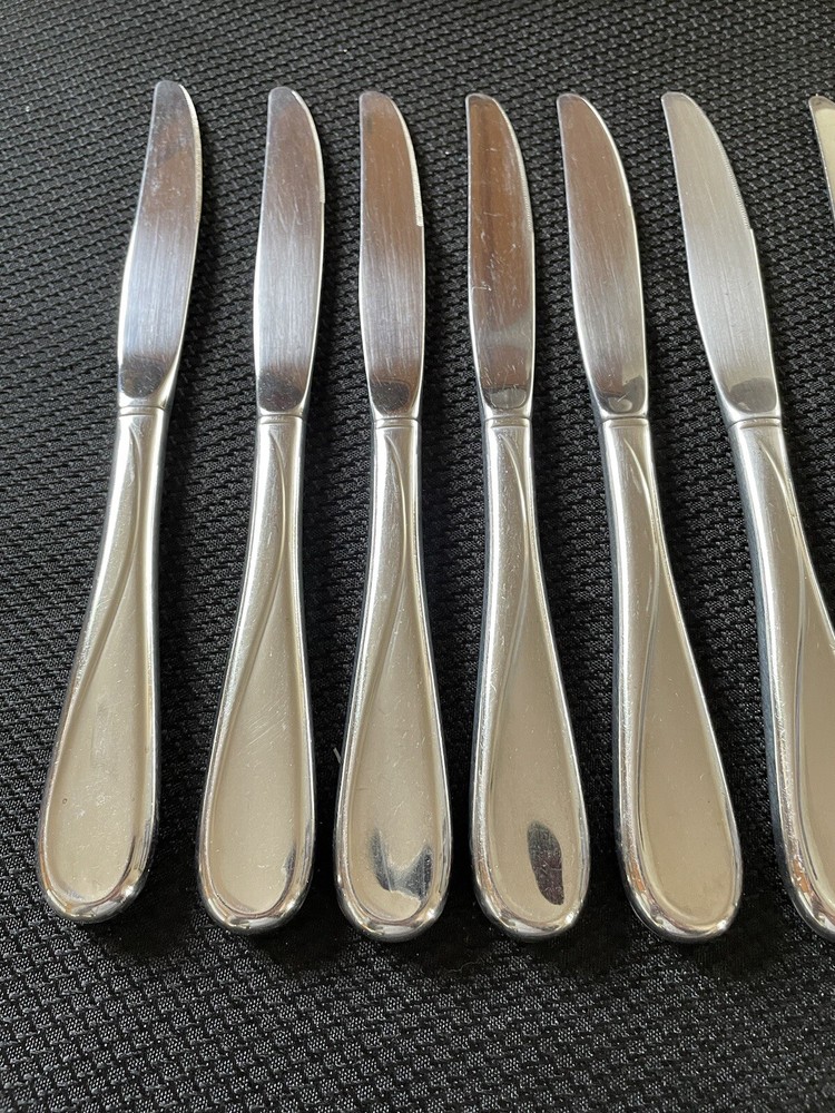 10 Oneida FLIGHT RELIANCE Glossy Stainless Dinner Knives