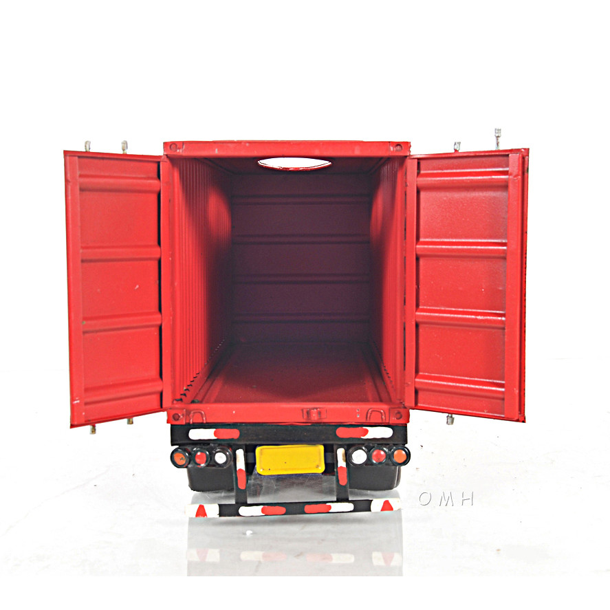 Rectangular Tissue Holder 10 Wheeler Box Container Truck 19.5" Scale Metal Model