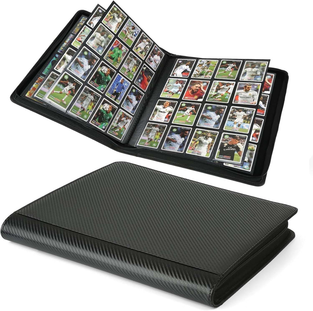 Premium Ringless Trading Card Binder - 1024 Capacity, 16 Side-Loading Pockets...