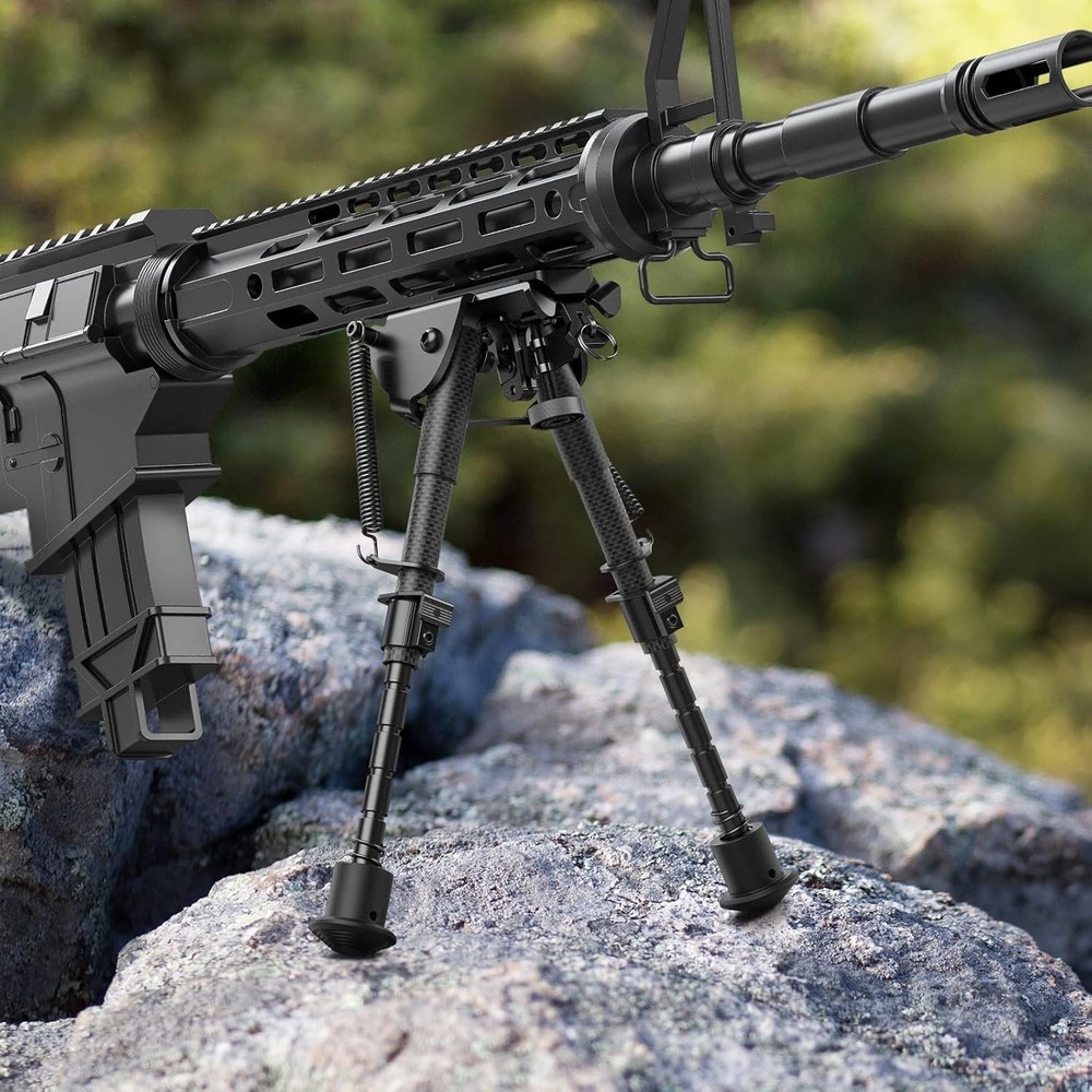 Robust 6-9 Inches Adjustable Bipod with Rubberized Feet for Ultimate Support